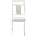 Sedia da pranzo 2 pcs Bianco Legno di gomma solido - Foto miniatura 5