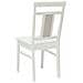Sedia da pranzo 2 pcs Bianco Legno di gomma solido - Foto miniatura 7