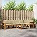 Set di divani da esterno con cuscino 7 pcs Naturale e Beige - Foto miniatura 2