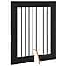 Cancello per cani con supporti 2 pcs Rovere Nero 80 x 100 cm - Foto miniatura 5