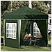Tenda per feste a pop-up 195 x 195 x 245 cm Verde - Foto miniatura 2