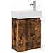 Mobile bagno con rubinetto Rovere Fumo 45,5 x 22,5 x 84 cm - Foto miniatura 1