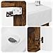 Mobile bagno con rubinetto Rovere Fumo 45,5 x 22,5 x 84 cm - Foto miniatura 8