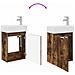 Mobile bagno con rubinetto Rovere Fumo 45,5 x 22,5 x 84 cm - Foto miniatura 9