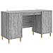 Scrivania Sonoma grigio Legno ingegnerizzato 142,5 x 50 x 75 cm - Foto miniatura 1