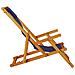 Sedia pieghevole con braccioli in legno di acacia blu e Textilene - Foto miniatura 7