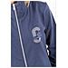 Felpa Donna Full Zip Stras Blu Xl - Foto miniatura 2