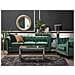 Set Di Divano E Poltrona Vintage In Tessuto Verde Chesterfield - Foto miniatura 14