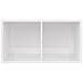 Contenitore per Vinili Bianco Lucido 71x34x36 cm in Multistrato - Foto miniatura 6