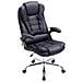 Sedia Ufficio Thor in Similpelle - Poltrona Studio Carico Max 150 kg I Sedia Pc Ergonomica Imbottita e Altezza Regolabile I Sedia da Scrivania con Ruote Antiattrito e Alto Schienale Nero - Foto miniatura 1