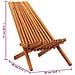 Sedia a Sdraio da Esterno Pieghevole Legno Massello di Acacia - Foto miniatura 5