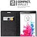 Custodia Compatibile Con Lg G3 In Nero Di Notte - Coperchio Protettiva Con Chiusura Magnetica, Funzione Stand E Tasca Per Le Carte - Foto miniatura 5