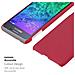 Custodia Compatibile Con Samsung Galaxy Alpha In Frosty Rosso - Hard Case Coperchio Protettivo In Frosted Look Contro I Graffi E Gli Urti - Foto miniatura 7
