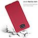 Custodia Compatibile Con Samsung Galaxy Alpha In Frosty Rosso - Hard Case Coperchio Protettivo In Frosted Look Contro I Graffi E Gli Urti - Foto miniatura 8