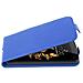 Custodia Compatibile Con Lg K8 2016 In Blu Reale - Coperchio Protettivo In Design Flip Realizzato In Similpelle Testurizzata - Foto miniatura 4