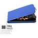 Custodia Compatibile Con Lg K8 2016 In Blu Reale - Coperchio Protettivo In Design Flip Realizzato In Similpelle Testurizzata - Foto miniatura 7