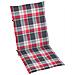 Cuscini Per Sedie Da Giardino 2 Pz Rossi A Quadri 120x50x4 Cm - Foto miniatura 5