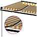 Tenda da Sole Manuale con LED 500x300cm Giallo e Bianco - Foto miniatura 2