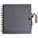 Taccuino Scrapbooking 30 X 30 Cm - Nero + 20 Etichette Kraft Con Gagliardetto - Foto miniatura 1
