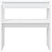 Tavolino Consolle Bianco 80x30x80 cm in Legno Multistrato - Foto miniatura 4
