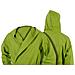 Accappatoio Con Cappuccio In Microfibra Adulto Unisex In Tinta Unita Vari Colori M Verde - Foto miniatura 6