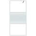 Parete Doccia Walk In Bianca 90x195 Cm Vetro Trasparente Esg - Foto miniatura 3