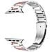 Cinturino Per Apple Watch 41 Mm / 40 Mm / 38 Mm Acciaio Inox Argento E Rosa - Foto miniatura 2