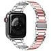 Cinturino Per Apple Watch 41 Mm / 40 Mm / 38 Mm Acciaio Inox Argento E Rosa - Foto miniatura 1