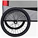 Rimorchio Bici Animali Carrello Jogging Rosso E Grigio - Foto miniatura 3