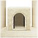 Albero Per Gatti Con Pali Tiragraffi In Sisal Crema 110 Cm - Foto miniatura 2