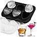 Stampo Per Gelato In Silicone A Forma Di Cuore E Rosa Da 6 Pezzi Black - Foto miniatura 5