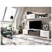Parete Attrezzata Gruf, Set Da Soggiorno Porta Tv, Mobile Salotto Multiuso, 200x41h180 Cm, Bianco E Antracite - Foto miniatura 1