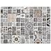 Tappeto Passatoia Antiscivolo Con Stampa Digitale Dis. Piastrelle Colore Grigio 50x320 Grigio - Foto miniatura 3