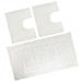 Tappeto Bagno Doccia Spugna Tinta Unita Torino Tappetino Super Assorbente In Cotone Pelo Corto Con Greca Parure 3 Pezzi Bianco - Foto miniatura 1
