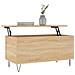Tavolino Salotto Rovere Sonoma 90x44,5x45 Cm Legno Multistrato - Foto miniatura 3