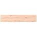 Ripiano a Parete 100x20x6 cm Legno Massello Rovere Non Trattato - Foto miniatura 2