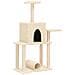 Albero Per Gatti Con Tiragraffi In Sisal Crema 122 Cm - Foto miniatura 1