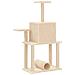 Albero Per Gatti Con Tiragraffi In Sisal Crema 122 Cm - Foto miniatura 5