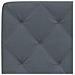 Cuscino Testiera Grigio Scuro 90 Cm In Velluto - Foto miniatura 3
