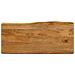 Piano Tavolo 100x40x3,8 Cm Bordi Vivi In Legno Massello Mango - Foto miniatura 1