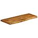 Piano Tavolo 100x40x3,8 Cm Bordi Vivi In Legno Massello Mango - Foto miniatura 2