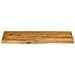 Piano Tavolo 100x40x3,8 Cm Bordi Vivi In Legno Massello Mango - Foto miniatura 3