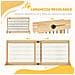 Cancellino Per Cani Estensibile In Legno Da Interno, 104-183x36x69cm, Colore Legno - Foto miniatura 5