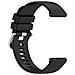 Cinturino In Silicone Da 18 Mm Per Huawei Watch Gt 4 41 Mm, Garmin Venu 3s, Lg Watch Black - Foto miniatura 1
