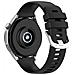 Cinturino In Silicone Da 18 Mm Per Huawei Watch Gt 4 41 Mm, Garmin Venu 3s, Lg Watch Black - Foto miniatura 3
