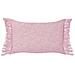 Set Di 2 Cuscini Tansy Cotone 40 X 60 Cm Tinta Unita Rosa - Foto miniatura 3
