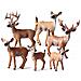 Set Di 6 Statuette Di Animali Della Foresta Realistiche Set Di Cervi Selvatici - Foto miniatura 1