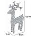 Renna Luminosa Natalizia Esterno 100cm Decorazione Addobbo Natale Bianco Caldo - Foto miniatura 2