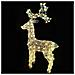 Renna Luminosa Natalizia Esterno 100cm Decorazione Addobbo Natale Bianco Caldo - Foto miniatura 5
