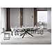 Tavolo allungabile 90x180/440 cm Plaker bianco frassino gambe antracite - Foto miniatura 3